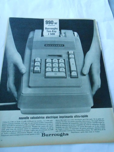Publicité advertising 1962