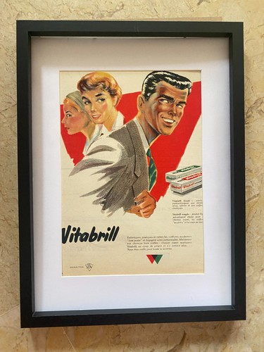 Cadre publicité vintage - ◕,